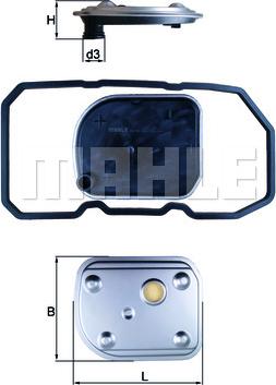 MAHLE HX 158D - Filtro idraulico, Cambio automatico www.autoricambi360.it