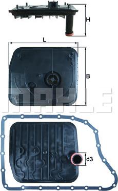 MAHLE HX 153D - Filtro idraulico, Cambio automatico www.autoricambi360.it