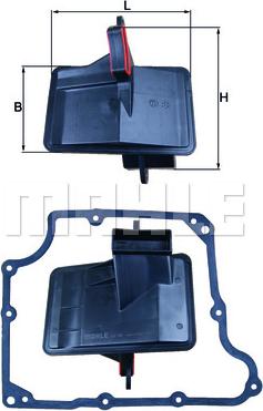 MAHLE HX 166D - Filtro idraulico, Cambio automatico www.autoricambi360.it