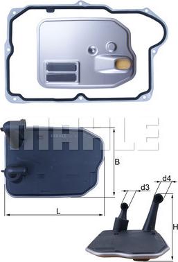 MAHLE HX 161D - Filtro idraulico, Cambio automatico www.autoricambi360.it