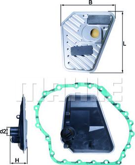 MAHLE HX 168D - Filtro idraulico, Cambio automatico www.autoricambi360.it