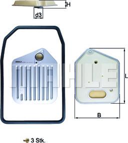 MAHLE HX 163KIT - Filtro idraulico, Cambio automatico www.autoricambi360.it