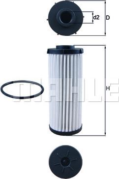 MAHLE HX 139D - Filtro idraulico, Cambio automatico www.autoricambi360.it