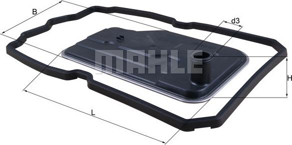 MAHLE HX 124D - Filtro idraulico, Cambio automatico www.autoricambi360.it