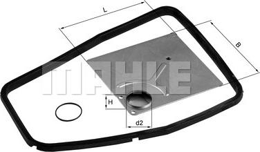 MAHLE HX 87D - Filtro idraulico, Cambio automatico www.autoricambi360.it