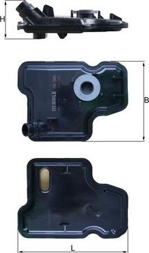 MAHLE HX 395 - Filtro idraulico, Cambio automatico www.autoricambi360.it