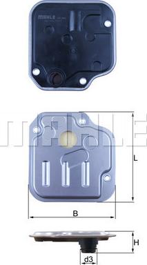 MAHLE HX 244 - Filtro idraulico, Cambio automatico www.autoricambi360.it