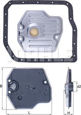 MAHLE HX 245D - Filtro idraulico, Cambio automatico www.autoricambi360.it