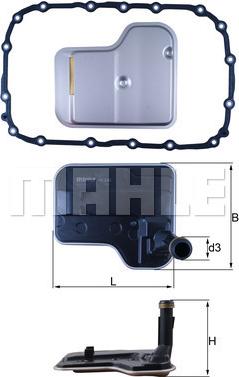 MAHLE HX 240D - Filtro idraulico, Cambio automatico www.autoricambi360.it