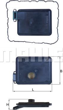 MAHLE HX 254D - Filtro idraulico, Cambio automatico www.autoricambi360.it