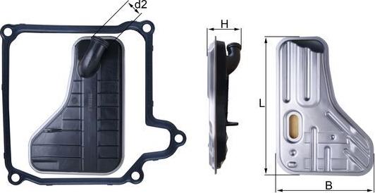 MAHLE HX 264D - Filtro idraulico, Cambio automatico www.autoricambi360.it
