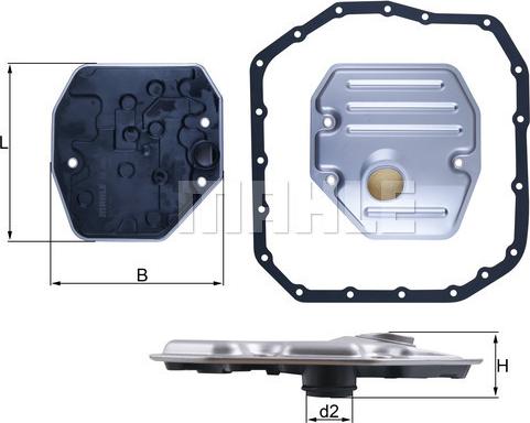 MAHLE HX 265D - Filtro idraulico, Cambio automatico www.autoricambi360.it