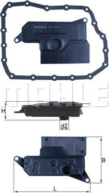 MAHLE HX 266D - Filtro idraulico, Cambio automatico www.autoricambi360.it