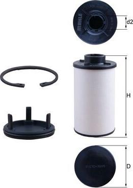 MAHLE HX 286 KIT - Filtro idraulico, Cambio automatico www.autoricambi360.it