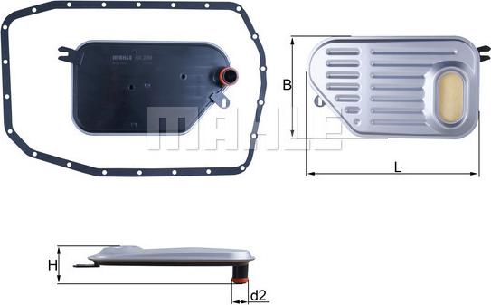 MAHLE HX 239D - Filtro idraulico, Cambio automatico www.autoricambi360.it