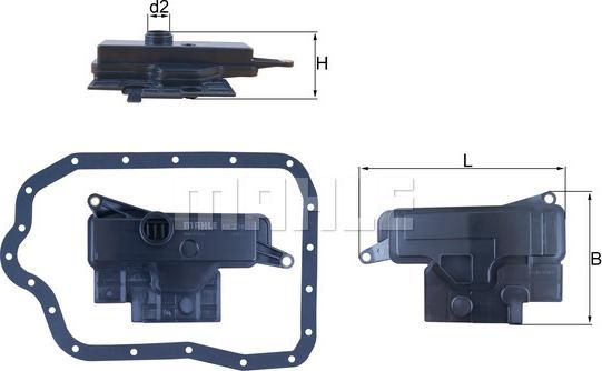MAHLE HX 234D - Filtro idraulico, Cambio automatico www.autoricambi360.it