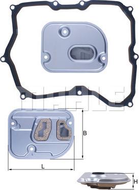 MAHLE HX 236D - Filtro idraulico, Cambio automatico www.autoricambi360.it