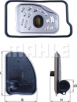 MAHLE HX 238D - Filtro idraulico, Cambio automatico www.autoricambi360.it