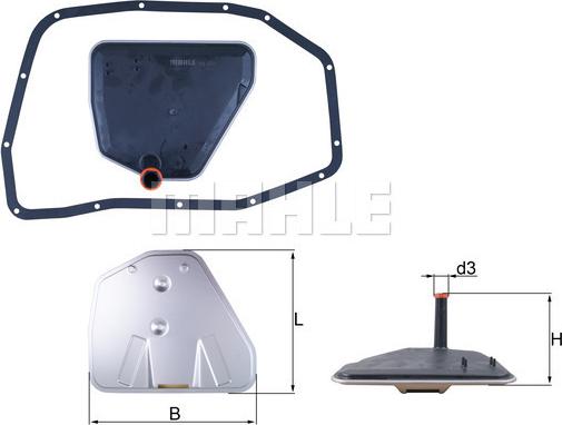 MAHLE HX 233D - Filtro idraulico, Cambio automatico www.autoricambi360.it