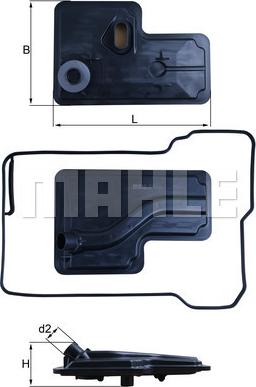 MAHLE HX 270D - Filtro idraulico, Cambio automatico www.autoricambi360.it