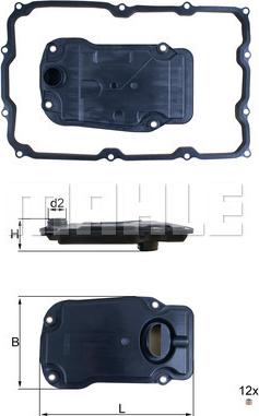 MAHLE HX 271D - Filtro idraulico, Cambio automatico www.autoricambi360.it