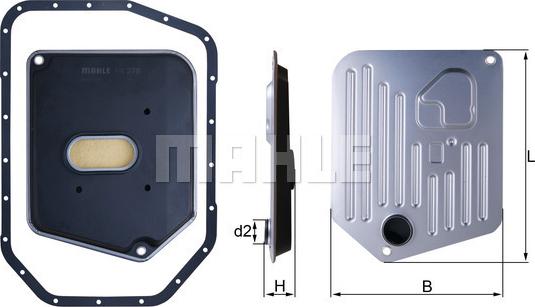 MAHLE HX 278D - Filtro idraulico, Cambio automatico www.autoricambi360.it