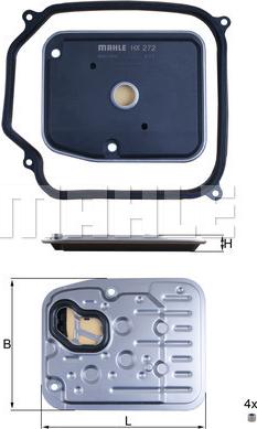 MAHLE HX 272D1 - Filtro idraulico, Cambio automatico www.autoricambi360.it
