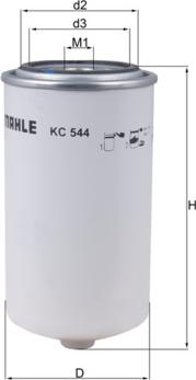MAHLE KC 544 - Filtro carburante www.autoricambi360.it