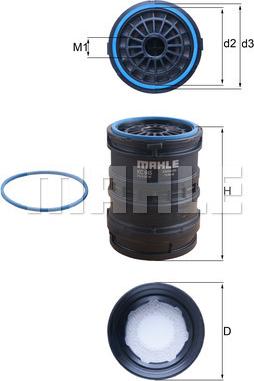MAHLE KC 645D - Filtro carburante www.autoricambi360.it