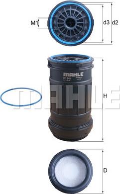 MAHLE KC 648 D - Filtro carburante www.autoricambi360.it