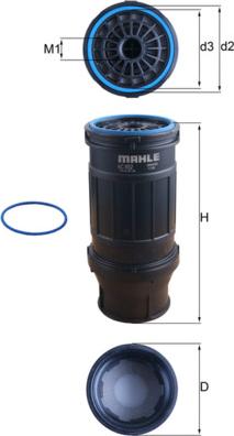 MAHLE KC 652D - Filtro carburante www.autoricambi360.it