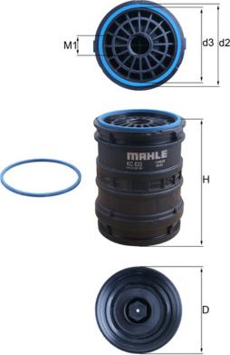 MAHLE KC 633D - Filtro carburante www.autoricambi360.it