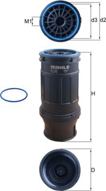MAHLE KC 629D - Filtro carburante www.autoricambi360.it