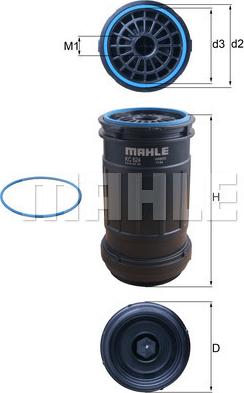 MAHLE KC 624D - Filtro carburante www.autoricambi360.it