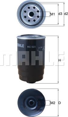 MAHLE KC 623 - Filtro carburante www.autoricambi360.it