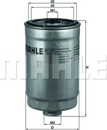 MAHLE KC 18/1 - Filtro carburante www.autoricambi360.it