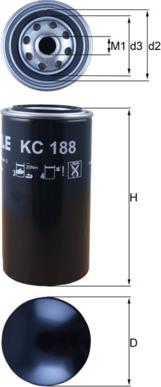 MAHLE KC 188 - Filtro carburante www.autoricambi360.it