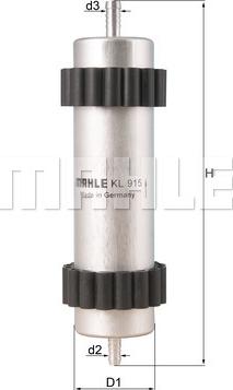 MAHLE KL 915 - Filtro carburante www.autoricambi360.it