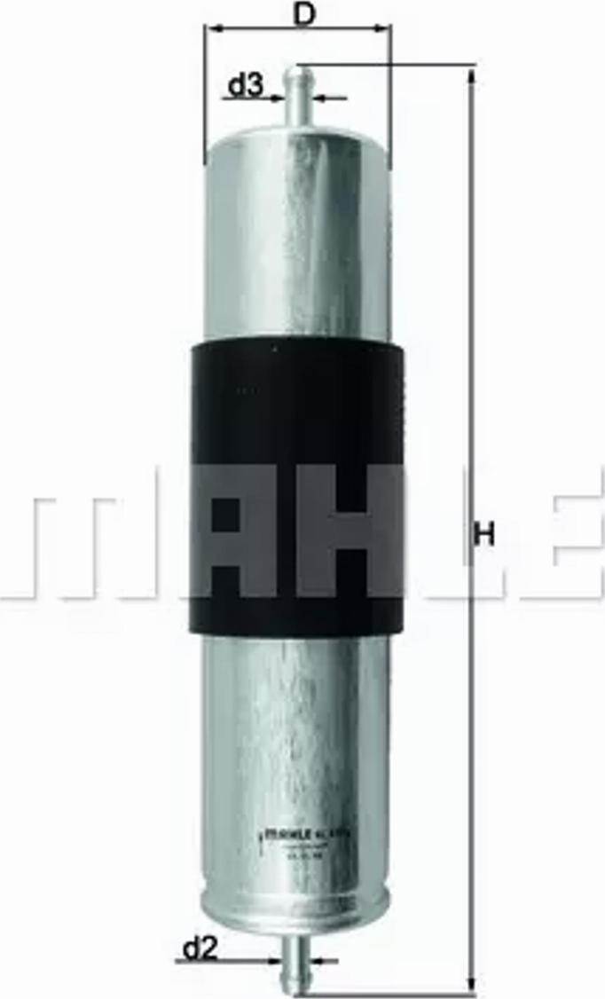 MAHLE KL 473 - Filtro carburante www.autoricambi360.it