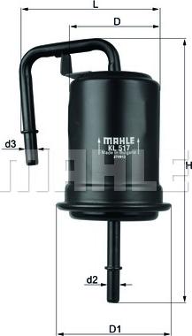 MAHLE KL 517 - Filtro carburante www.autoricambi360.it