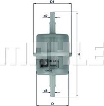MAHLE KL63 - Filtro carburante www.autoricambi360.it
