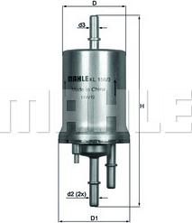 MAHLE KL 156/3 - Filtro carburante www.autoricambi360.it