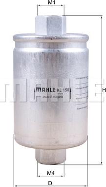 MAHLE KL 158 - Filtro carburante www.autoricambi360.it