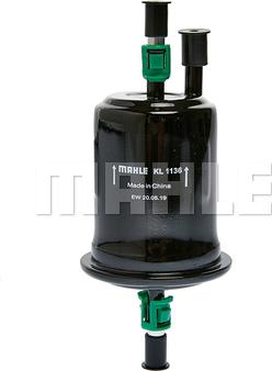 MAHLE KL 1136 - Filtro carburante www.autoricambi360.it