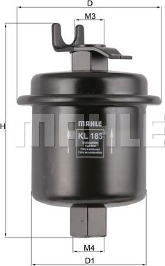 MAHLE KL 185 - Filtro carburante www.autoricambi360.it
