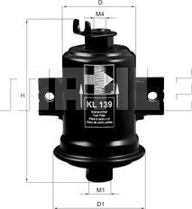 MAHLE KL 139 - Filtro carburante www.autoricambi360.it