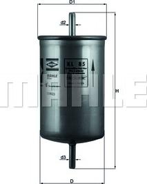 MAHLE KL 85 - Filtro carburante www.autoricambi360.it