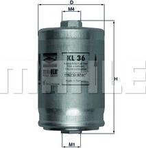 MAHLE KL 36 - Filtro carburante www.autoricambi360.it