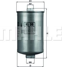 MAHLE KL 30 - Filtro carburante www.autoricambi360.it