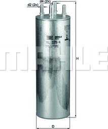 MAHLE KL 229/4 - Filtro carburante www.autoricambi360.it